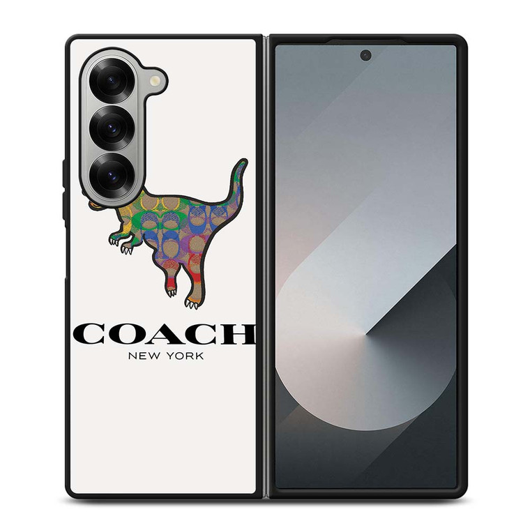 COACH NEW YORK DINOSAUR Samsung Galaxy Z Fold 6 Case Cover