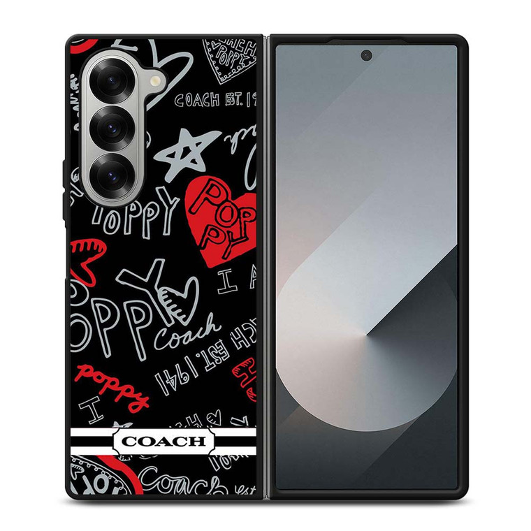 COACH NEW YORK POPPY Samsung Galaxy Z Fold 6 Case Cover