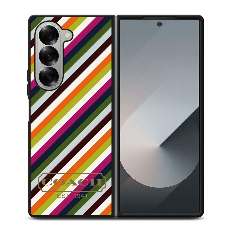 COACH NEW YORK RAINBOW Samsung Galaxy Z Fold 6 Case Cover