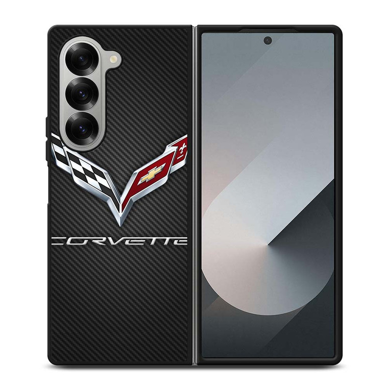 CORVETTE CARBON EMBLEM Samsung Galaxy Z Fold 6 Case Cover