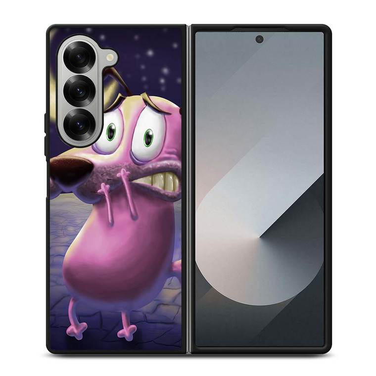 COURAGE THE COWARDLY DOG ART 2 Samsung Galaxy Z Fold 6 Case Cover