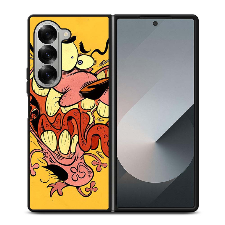 COURAGE THE COWARDY DOG CARTOON Samsung Galaxy Z Fold 6 Case Cover