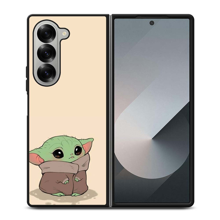 CUTE BABY YODA STAR WARS CARTOON Samsung Galaxy Z Fold 6 Case Cover
