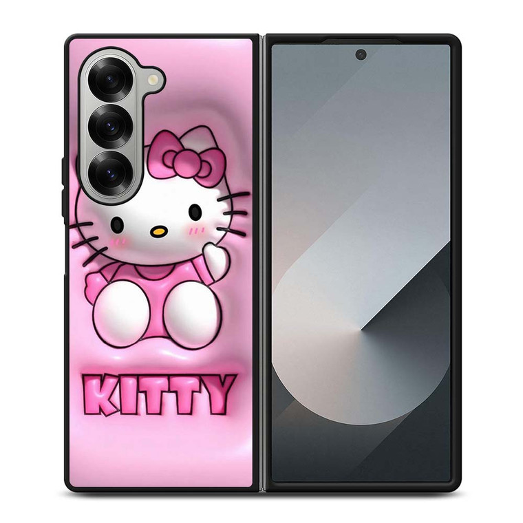 CUTE PINK HELLO KITTY Samsung Galaxy Z Fold 6 Case Cover