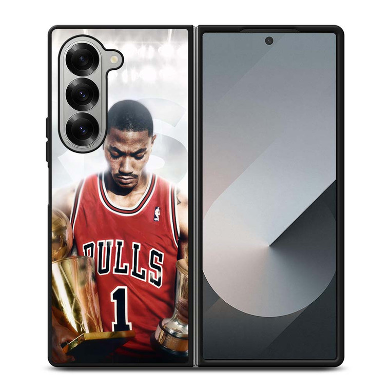 DERRICK ROSE CHICAGO BULLS NBA Samsung Galaxy Z Fold 6 Case Cover