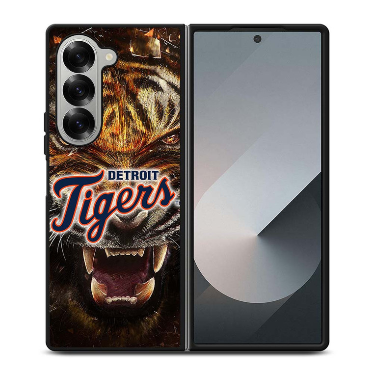 DETORIT TIGERS CLUB ICON BASEBALL TEAM MLB LOGO Samsung Galaxy Z Fold 6 Case Cover DETORIT TIGERS CLUB ICON BASEBALL TEAM MLB LOGO Samsung Galaxy Z Fold 6 Case Cover
