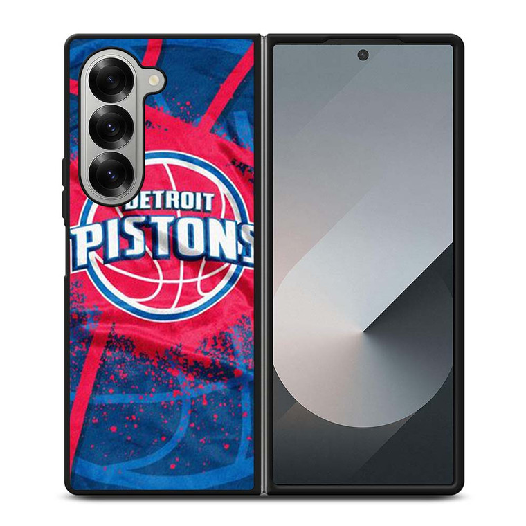 DETROIT PISTONS LOGO JERSEY Samsung Galaxy Z Fold 6 Case Cover