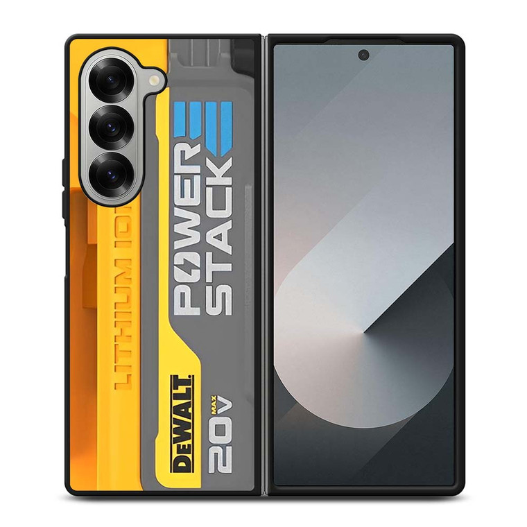 DEWALT LOGO LITHIUM ION BATTERY 20 V ICON Samsung Galaxy Z Fold 6 Case Cover DEWALT LOGO LITHIUM ION BATTERY 20 V ICON Samsung Galaxy Z Fold 6 Case Cover