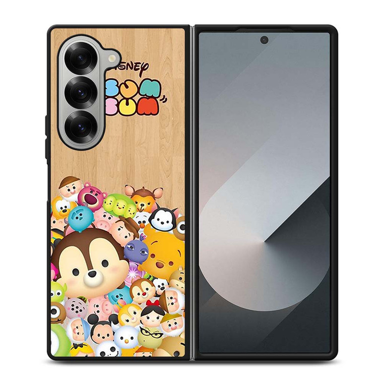 DISNEY TSUM TSUM WOODEN Samsung Galaxy Z Fold 6 Case Cover