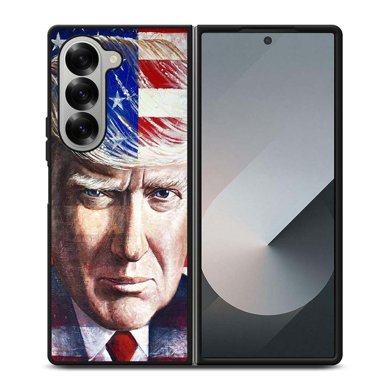 DONALD TRUMP FACE ART Samsung Galaxy Z Fold 6 Case Cover