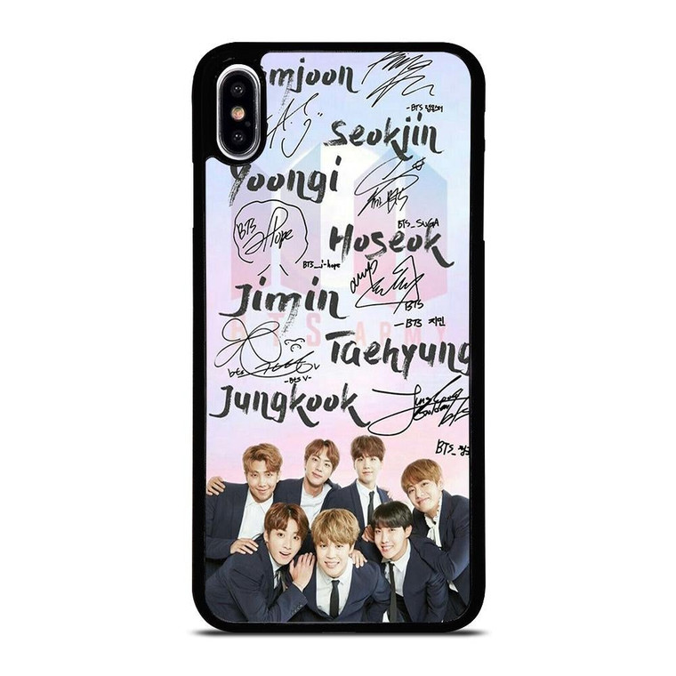 BANGTAN BOYS BTS SIGNATURE iPhone XS Max Case Cover
