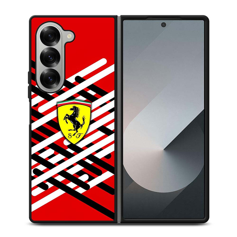 FERRARI RED LOGO NEW Samsung Galaxy Z Fold 6 Case Cover FERRARI RED LOGO NEW Samsung Galaxy Z Fold 6 Case Cover