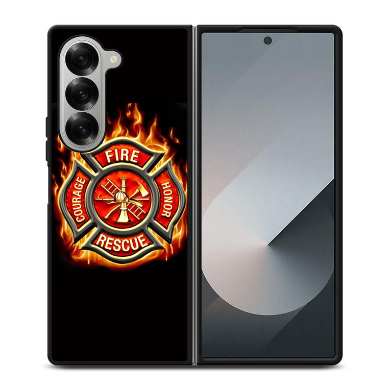 FIREFIGHTER FIREMAN LOGO Samsung Galaxy Z Fold 6 Case Cover