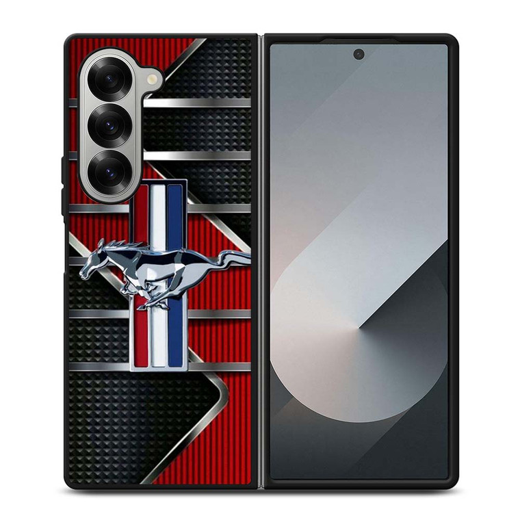 FORD MUSTANG METAL LOGO Samsung Galaxy Z Fold 6 Case Cover FORD MUSTANG METAL LOGO Samsung Galaxy Z Fold 6 Case Cover