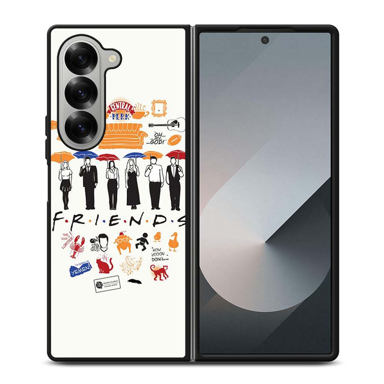 FRIENDS TV SHOW CLIP ART Samsung Galaxy Z Fold 6 Case Cover