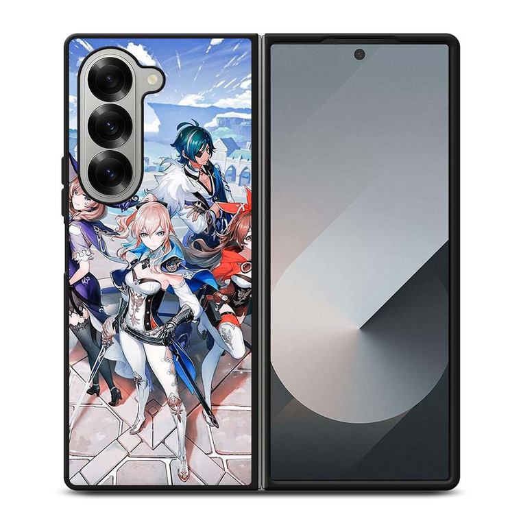GAME CHARACTERS OF GENSHIN IMPACT Samsung Galaxy Z Fold 6 Case Cover