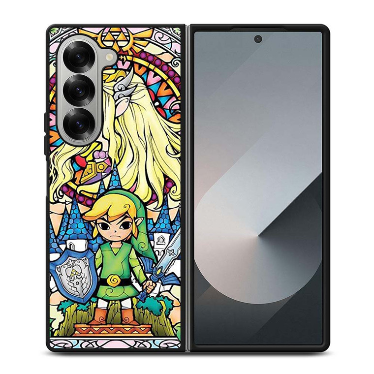 GAMES LEGEND OF ZELDA GLASS ART Samsung Galaxy Z Fold 6 Case Cover