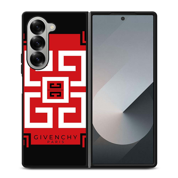 GIVENCHY PARIS RED LOGO Samsung Galaxy Z Fold 6 Case Cover