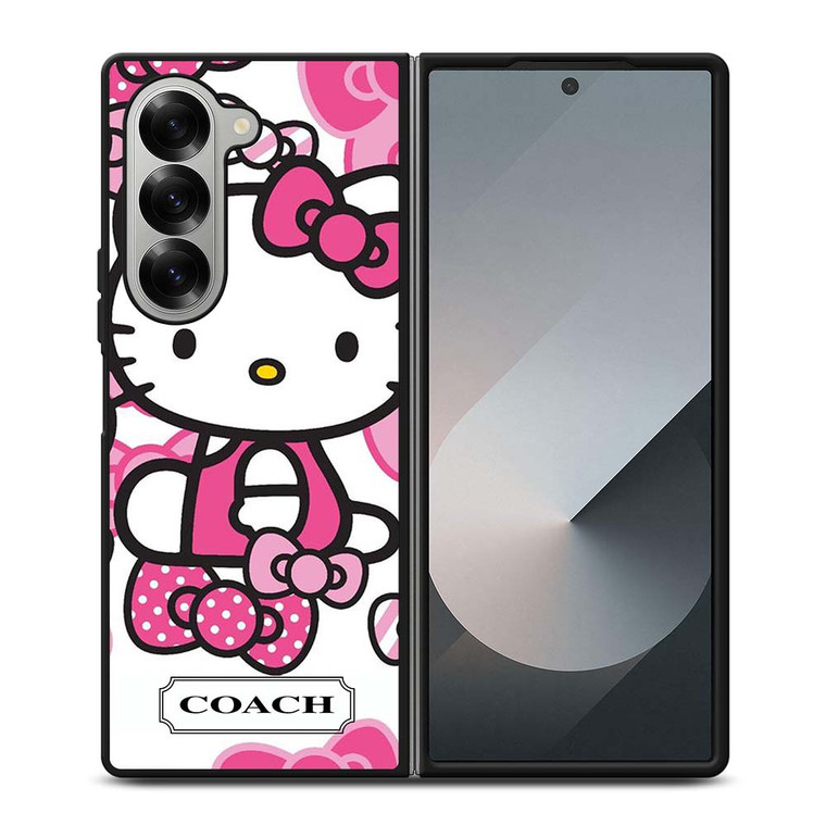 HELLO KITTY COACH NEW YORK PINK Samsung Galaxy Z Fold 6 Case Cover