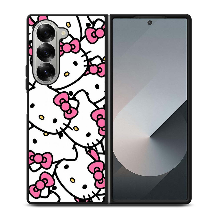 HELLO KITTY FACE COLLAGE Samsung Galaxy Z Fold 6 Case Cover