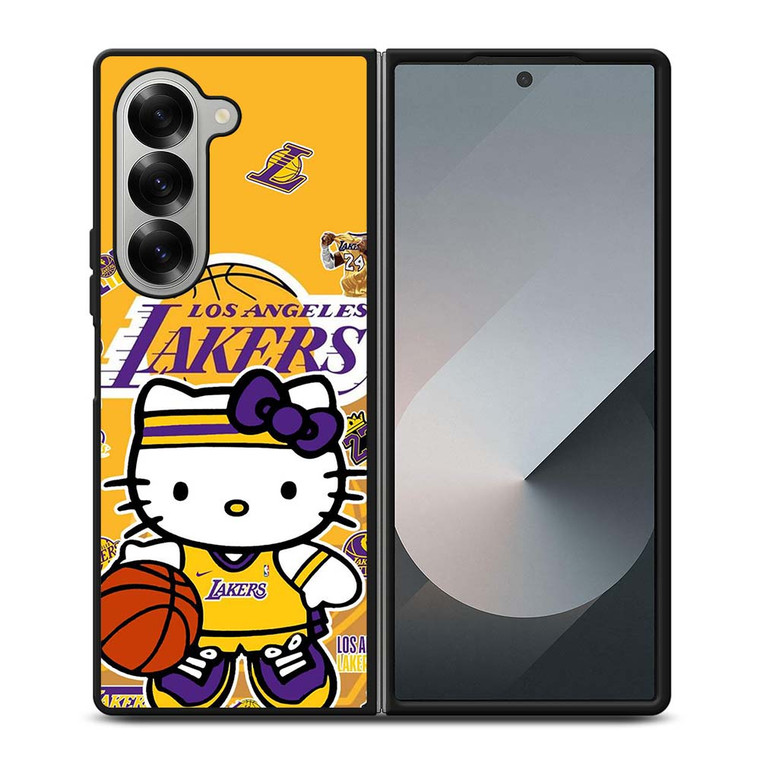 HELLO KITTY LA LAKERS KOBE BRYANT Samsung Galaxy Z Fold 6 Case Cover
