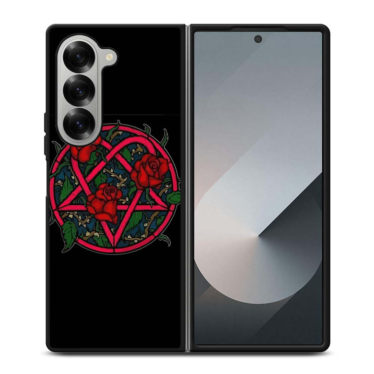 HIM BAND HEARTAGRAM FLOWER Samsung Galaxy Z Fold 6 Case Cover