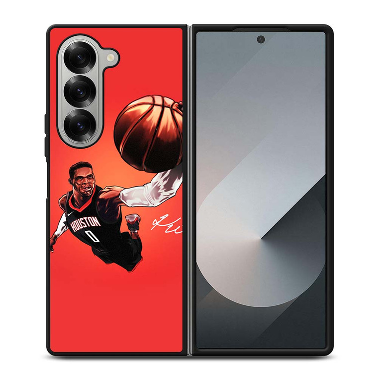 HOUSTON ROCKETS RUSSELL WESTBROOK Samsung Galaxy Z Fold 6 Case Cover