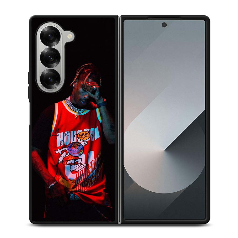 HOUSTON ROCKETS TRAVIS SCOTT Samsung Galaxy Z Fold 6 Case Cover