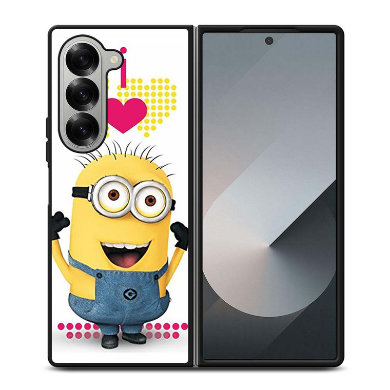 I LOVE MINION Samsung Galaxy Z Fold 6 Case Cover