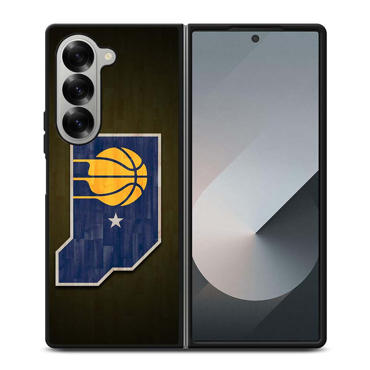 INDIANA PACERS WOODEN LOGO Samsung Galaxy Z Fold 6 Case Cover