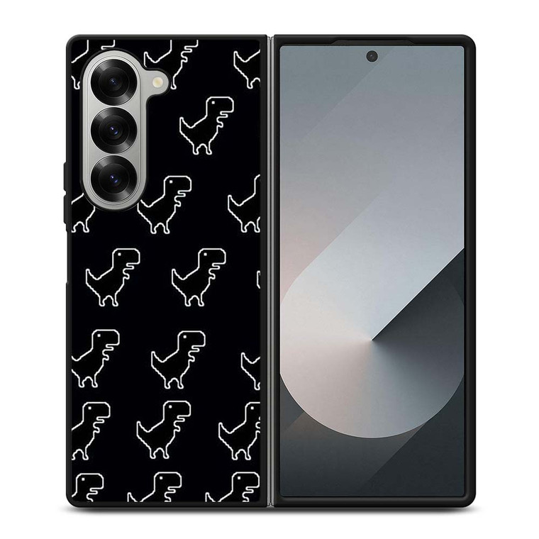INTERNET ERROR DINOSAUR PATTERN Samsung Galaxy Z Fold 6 Case Cover