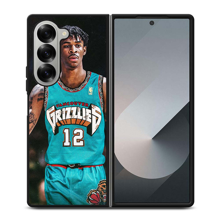 JA MORANT MEMPHIS GRIZZLIES NBA 3 Samsung Galaxy Z Fold 6 Case Cover