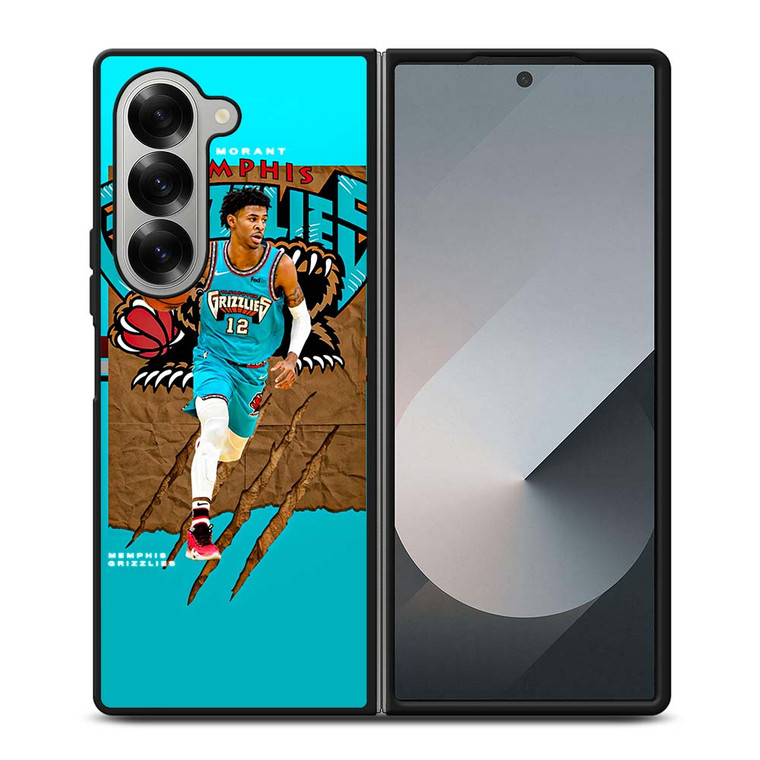 JA MORANT MEMPHIS GRIZZLIES NBA Samsung Galaxy Z Fold 6 Case Cover