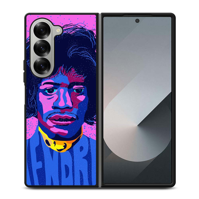 JIMI HENDRIX GUITAR LEGEND ART Samsung Galaxy Z Fold 6 Case Cover