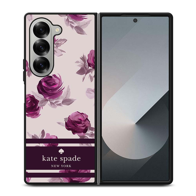 KATE SPADE FLORAL PURPLE Samsung Galaxy Z Fold 6 Case Cover