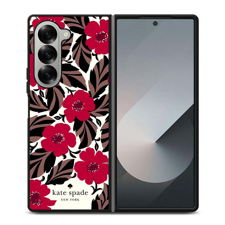 KATE SPADE FLOWER RED Samsung Galaxy Z Fold 6 Case Cover