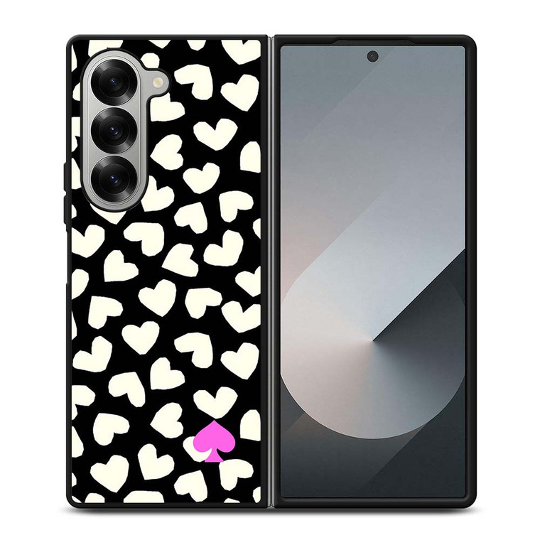KATE SPADE LOVE HEART POLKADOTS Samsung Galaxy Z Fold 6 Case Cover