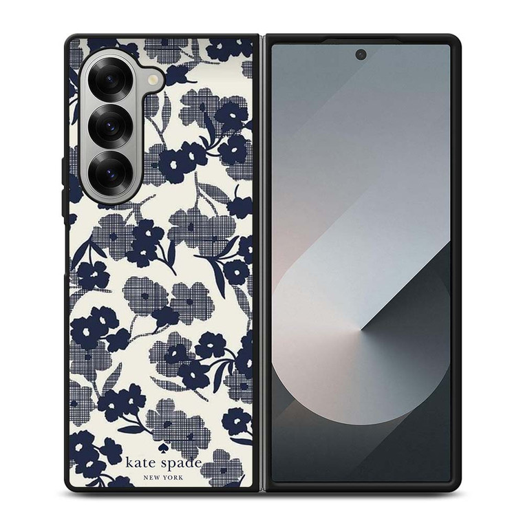 KATE SPADE NEW YORK BLUE FLORAL Samsung Galaxy Z Fold 6 Case Cover