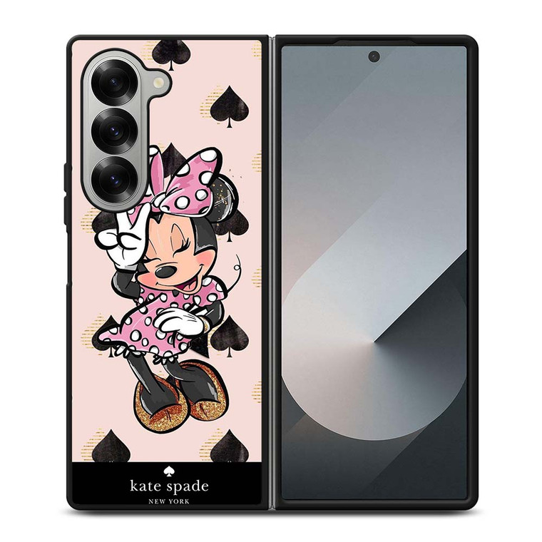 KATE SPADE NEW YORK LOGO MINNIE MOUSE DISNEY Samsung Galaxy Z Fold 6 Case Cover