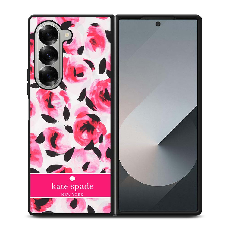 KATE SPADE NEW YORK PINK ROSE Samsung Galaxy Z Fold 6 Case Cover