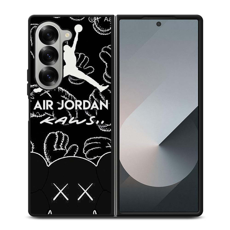 KAWS X AIR JORDAN LOGO Samsung Galaxy Z Fold 6 Case Cover