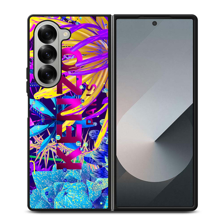 KENZO PARIS FLOWER Samsung Galaxy Z Fold 6 Case Cover