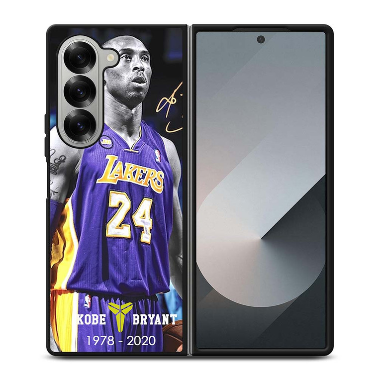 KOBE BRYANT 1978-2020 LAKERS Samsung Galaxy Z Fold 6 Case Cover