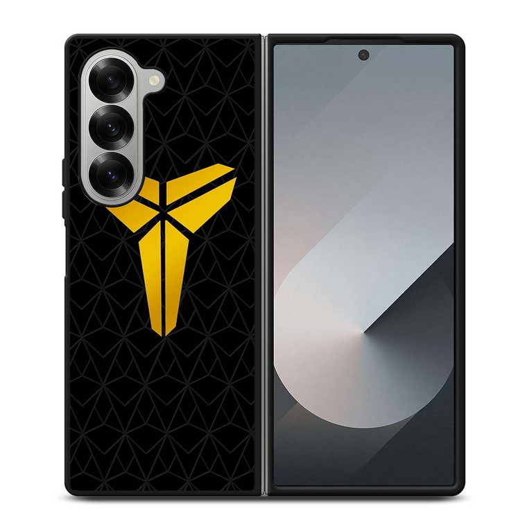 KOBE BRYANT GOLD GEOMETRIC PATTERN Samsung Galaxy Z Fold 6 Case Cover