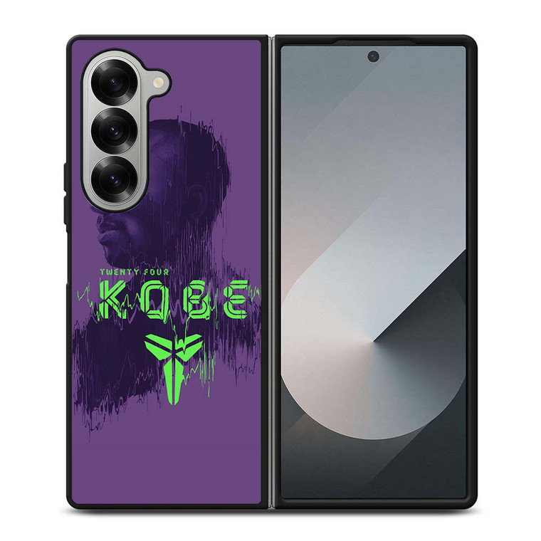 KOBE BRYANT TWENTY FOUR BLACK MAMBA Samsung Galaxy Z Fold 6 Case Cover