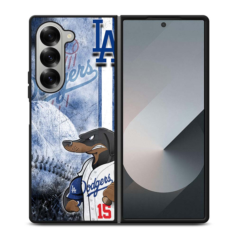 LA DODGERS DOG LOGO Samsung Galaxy Z Fold 6 Case Cover