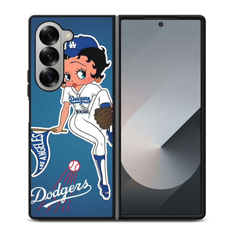 LA DODGERS X BETTY BOOP Samsung Galaxy Z Fold 6 Case Cover