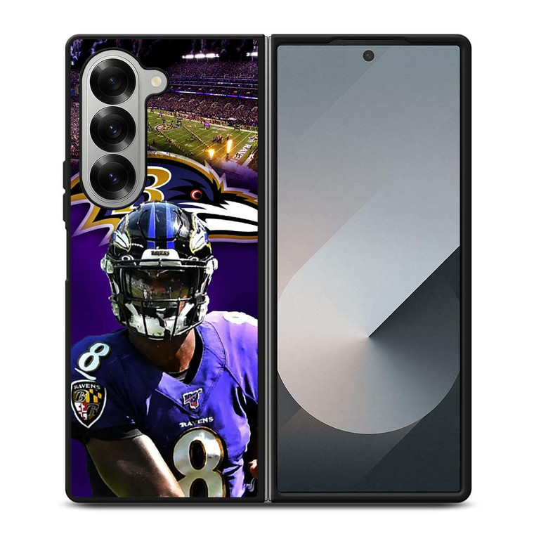 LAMAR JACKSON NFL BALTIMORE RAVENS Samsung Galaxy Z Fold 6 Case Cover