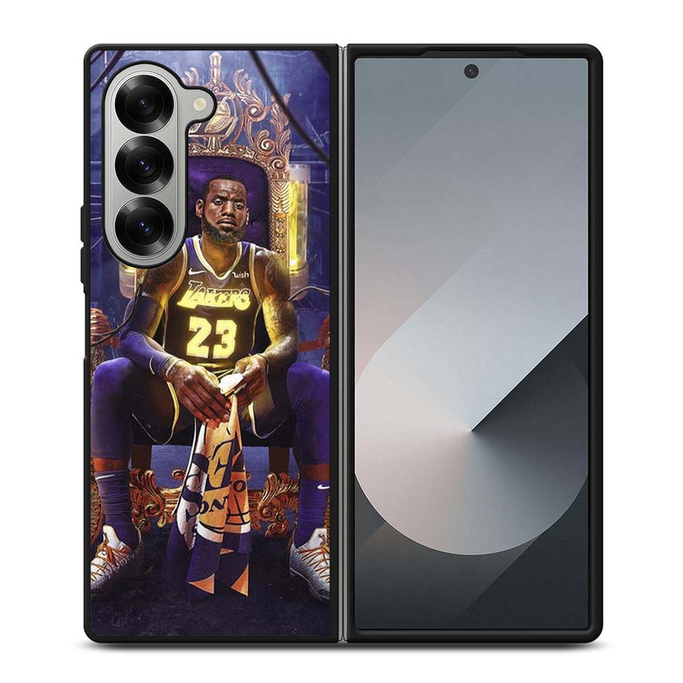 LEBRON JAMES LAKERS KING Samsung Galaxy Z Fold 6 Case Cover