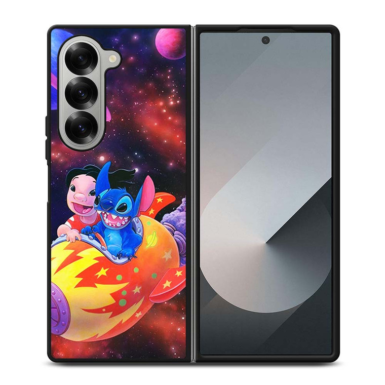 LILO AND STITCH IN ROCKET Samsung Galaxy Z Fold 6 Case Cover